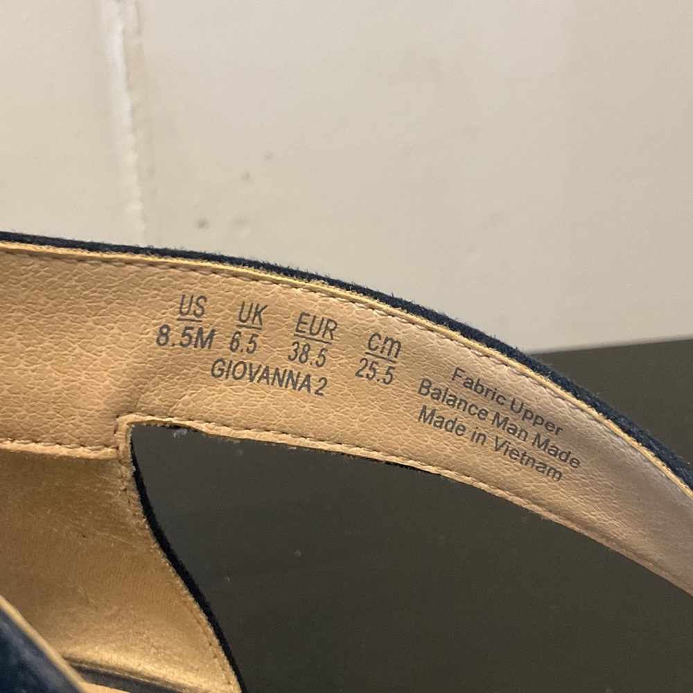 Life Stride Midnight Blue Cutout Heels - Picture 7 of 7